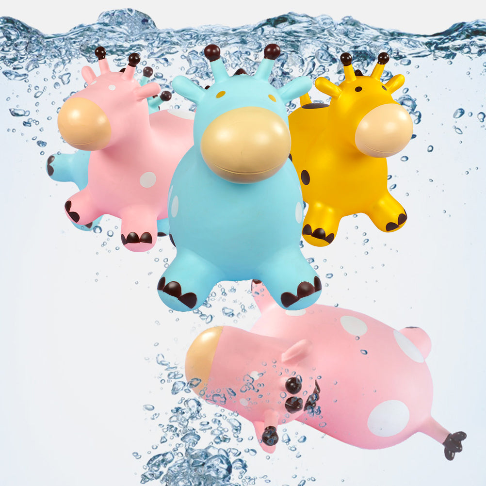 Inflatable Bouncing Horse Outdoor Toy with Air Pump (Pink) X607883